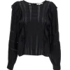 LoveShackFancy Devika Lace Trim Blouse