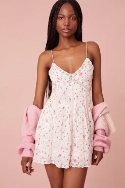 Women LoveShackFancy Docila Mini Floral Cotton Dress