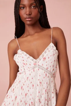 Women LoveShackFancy Docila Mini Floral Cotton Dress