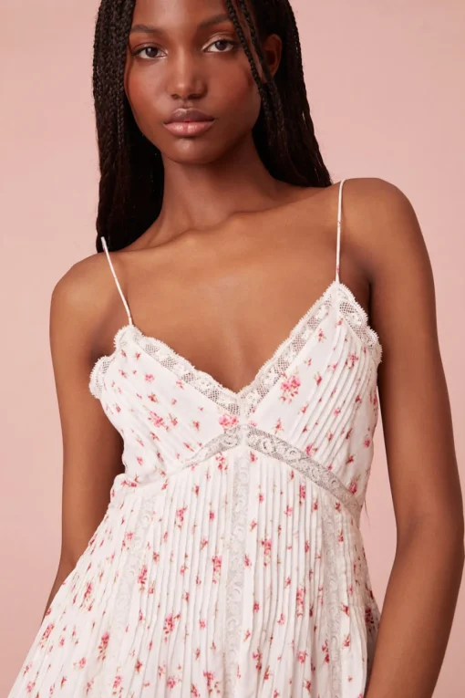 Women LoveShackFancy Docila Mini Floral Cotton Dress