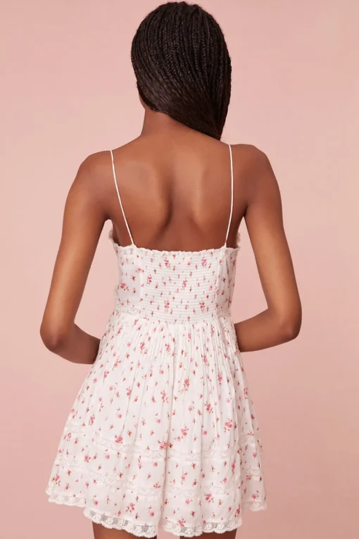 Women LoveShackFancy Docila Mini Floral Cotton Dress