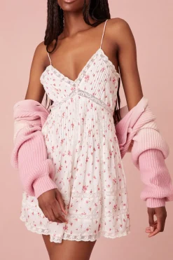 Women LoveShackFancy Docila Mini Floral Cotton Dress