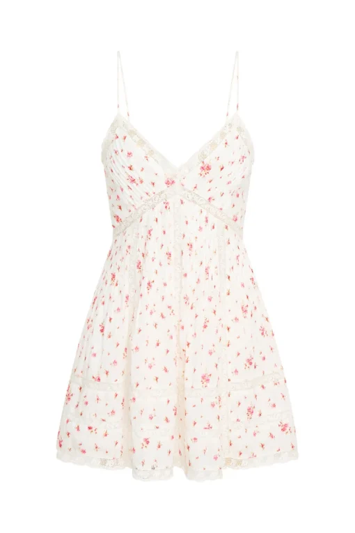Women LoveShackFancy Docila Mini Floral Cotton Dress