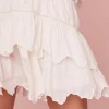 Women LoveShackFancy Donahue Embroidered Tier Mini Skirt