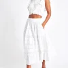 Women LoveShackFancy Donna Heritage Midi Skirt