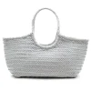 LoveShackFancy Dragon Diffusion Nantucket Large Woven Leather Tote