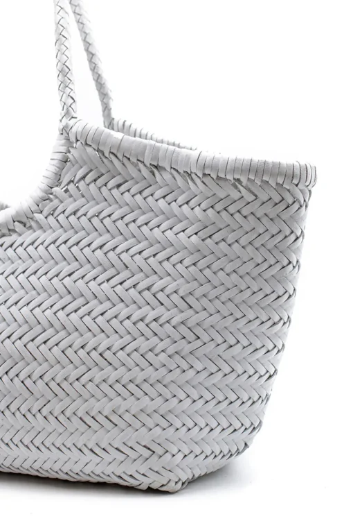 LoveShackFancy Dragon Diffusion Nantucket Large Woven Leather Tote