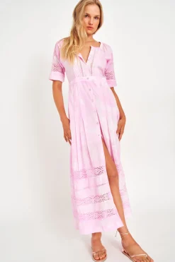 Women LoveShackFancy Edie Cotton Midi Dress