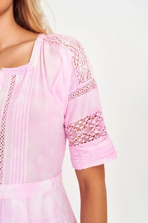 Women LoveShackFancy Edie Cotton Midi Dress