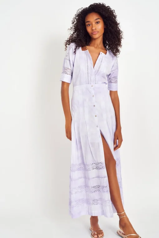 Women LoveShackFancy Edie Cotton Midi Dress