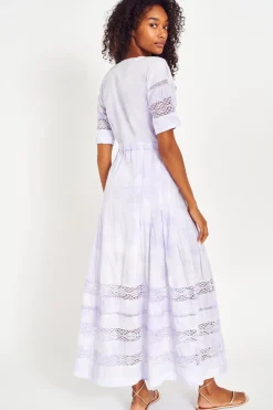 Women LoveShackFancy Edie Cotton Midi Dress