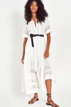 Women LoveShackFancy Edie Cotton Midi Dress
