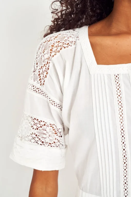 Women LoveShackFancy Edie Cotton Midi Dress