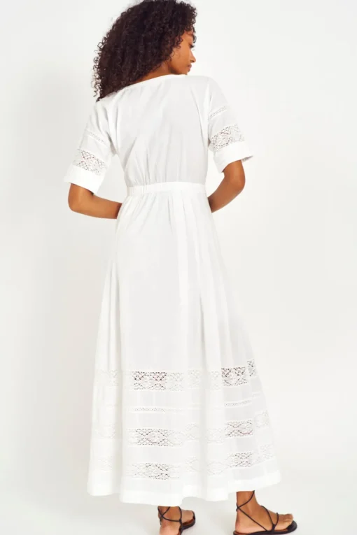 Women LoveShackFancy Edie Cotton Midi Dress