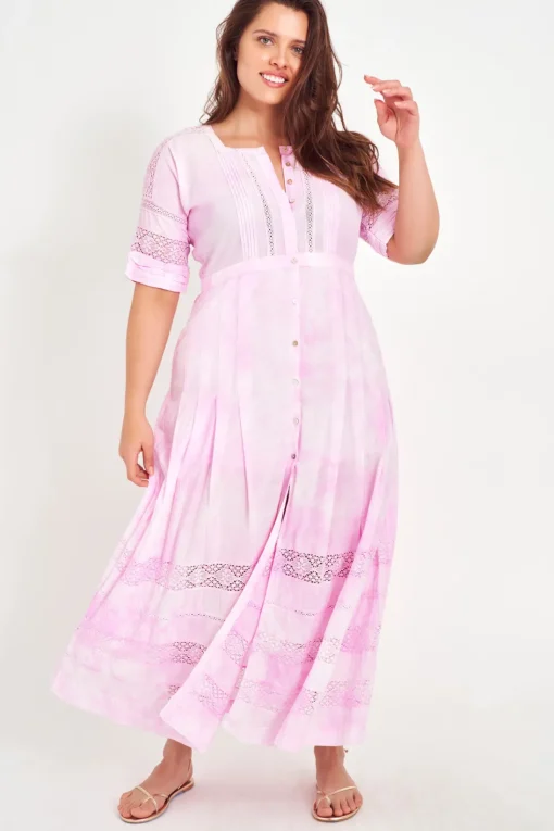 Women LoveShackFancy Edie Cotton Midi Dress