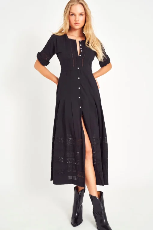 Women LoveShackFancy Edie Cotton Midi Dress