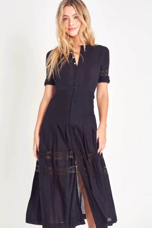 Women LoveShackFancy Edie Cotton Midi Dress