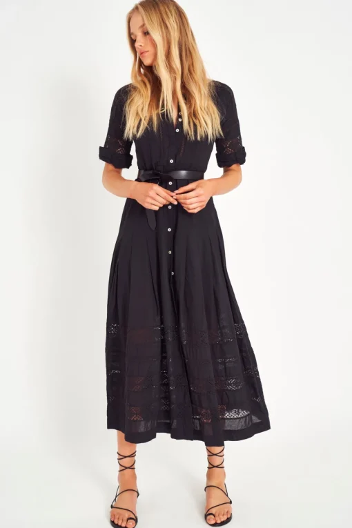 Women LoveShackFancy Edie Cotton Midi Dress