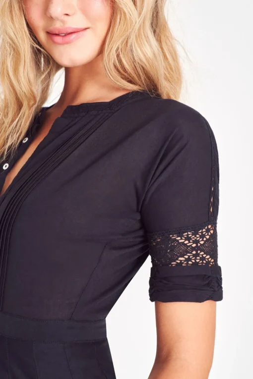 Women LoveShackFancy Edie Cotton Midi Dress