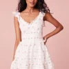 Women LoveShackFancy Finny Cotton Ikat Floral Mini Dress