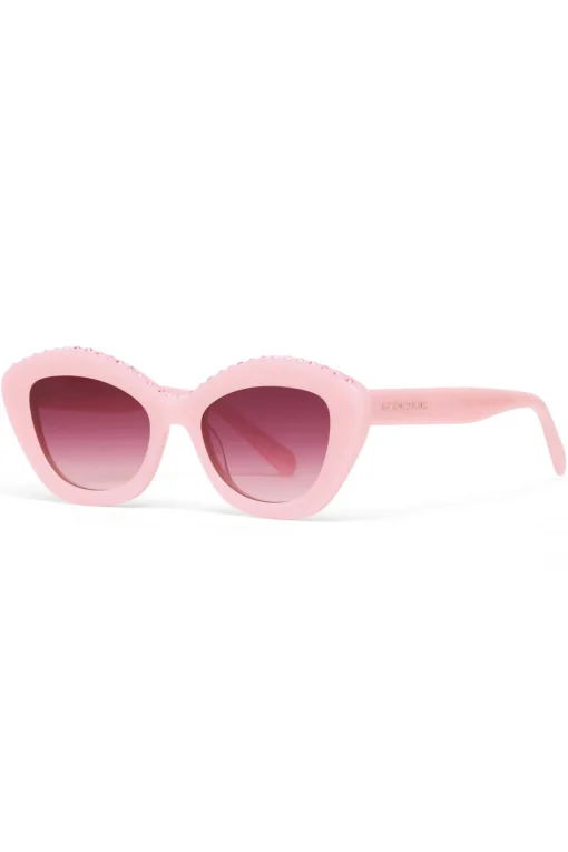 LoveShackFancy Florencia Rhinestone Sunglasses