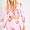 Women LoveShackFancy Fontina Ultra Crop Swim Top