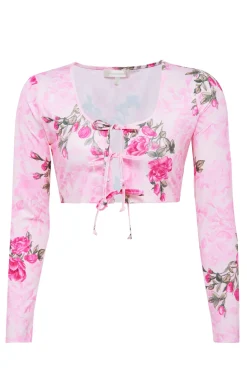 Women LoveShackFancy Fontina Ultra Crop Swim Top