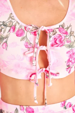 Women LoveShackFancy Fontina Ultra Crop Swim Top