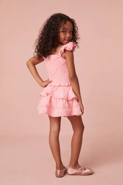 LoveShackFancy Girls Albion Cotton Skirt