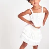 LoveShackFancy Girls Billie Cotton Skirt