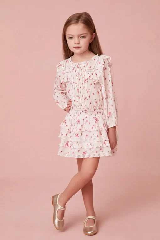 LoveShackFancy Girls Billie Tiered Skirt
