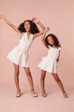 LoveShackFancy Girls Brecken Cotton Dress