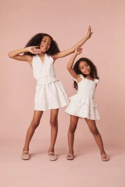 LoveShackFancy Girls Brecken Cotton Dress