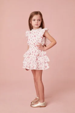 LoveShackFancy Girls Decker Cotton Dress