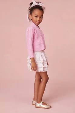 LoveShackFancy Girls Floral Cotton Billie Skirt