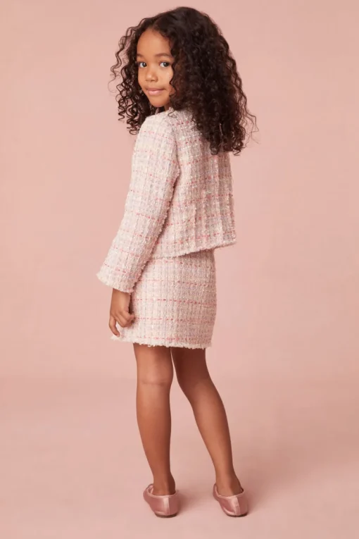 LoveShackFancy Girls Medine Tweed Jacket