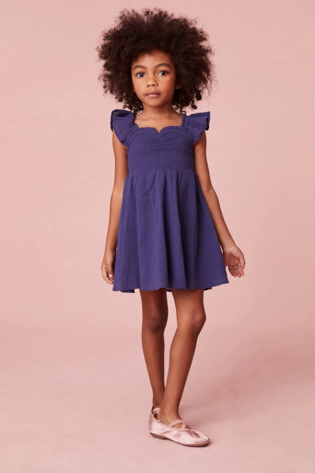 LoveShackFancy Girls Mefford Cotton Dress
