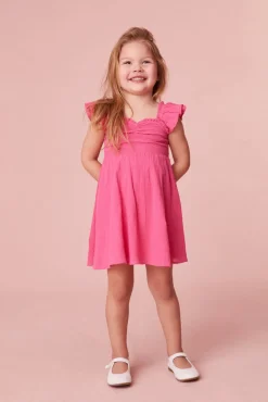 LoveShackFancy Girls Mefford Cotton Dress