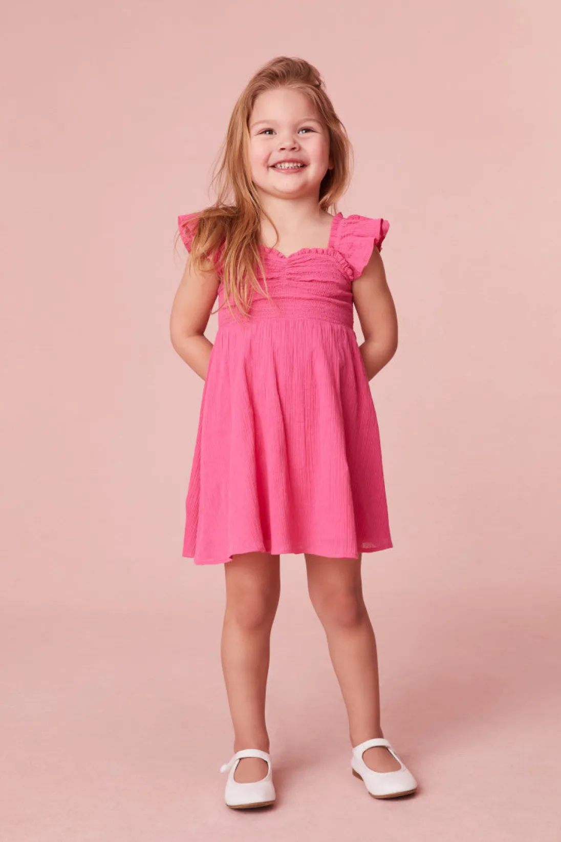 LoveShackFancy Girls Mefford Cotton Dress