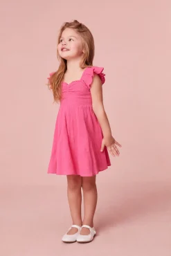 LoveShackFancy Girls Mefford Cotton Dress