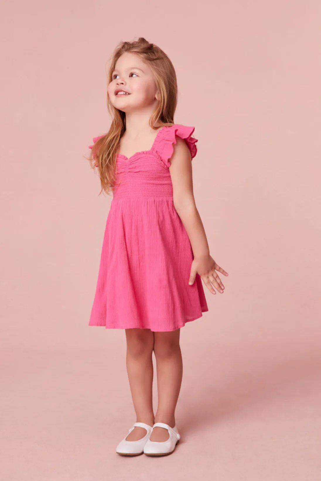 LoveShackFancy Girls Mefford Cotton Dress