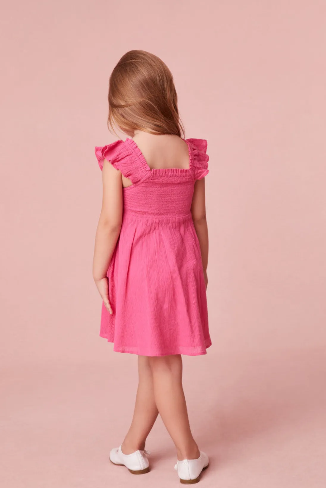 LoveShackFancy Girls Mefford Cotton Dress