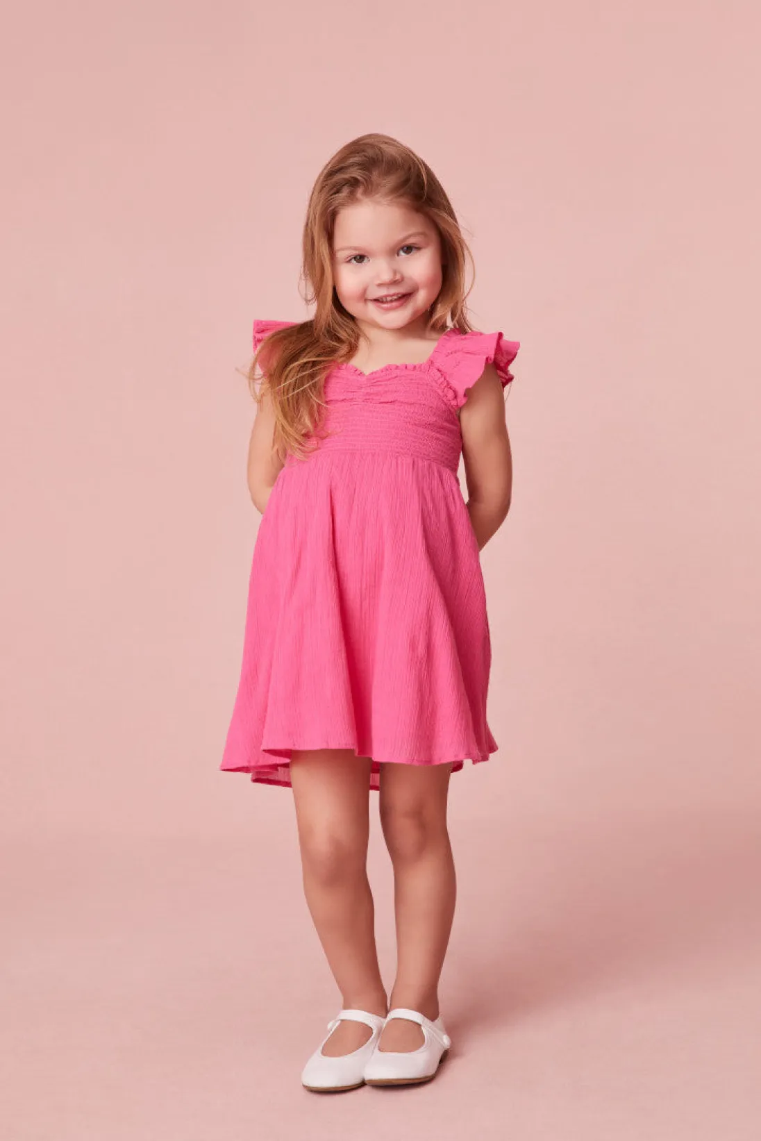 LoveShackFancy Girls Mefford Cotton Dress