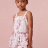 LoveShackFancy Girls Mini Daisy Floral Tank
