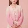 LoveShackFancy Girls Mini Dip-Dyed Ombré Avignon Cardigan