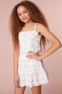 LoveShackFancy Girls Mini Floral Tank