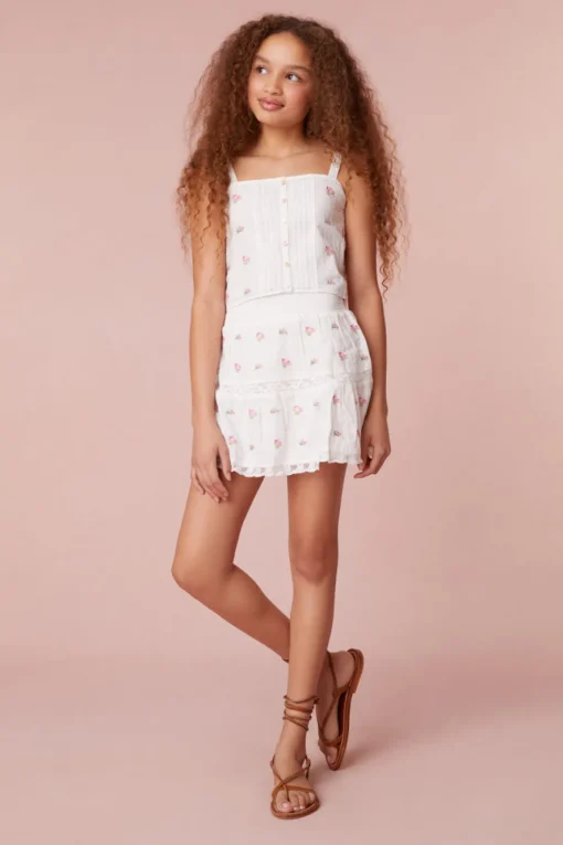 LoveShackFancy Girls Mini Floral Tank
