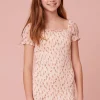 LoveShackFancy Girls Mosa Cotton Floral Dress