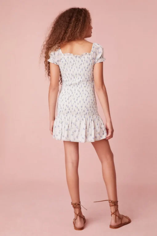 LoveShackFancy Girls Mosa Cotton Floral Dress