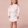 LoveShackFancy Girls Oaklee Pullover Bow Sweater